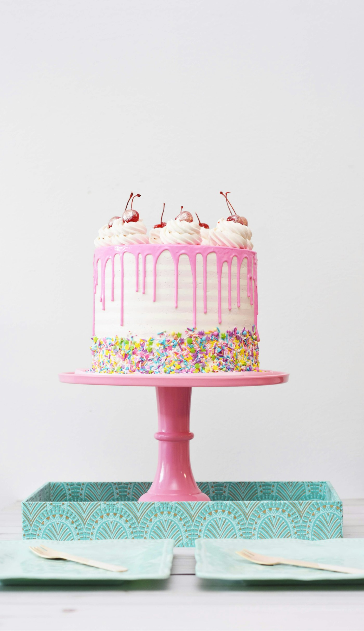 Dark chocolate celebration cake