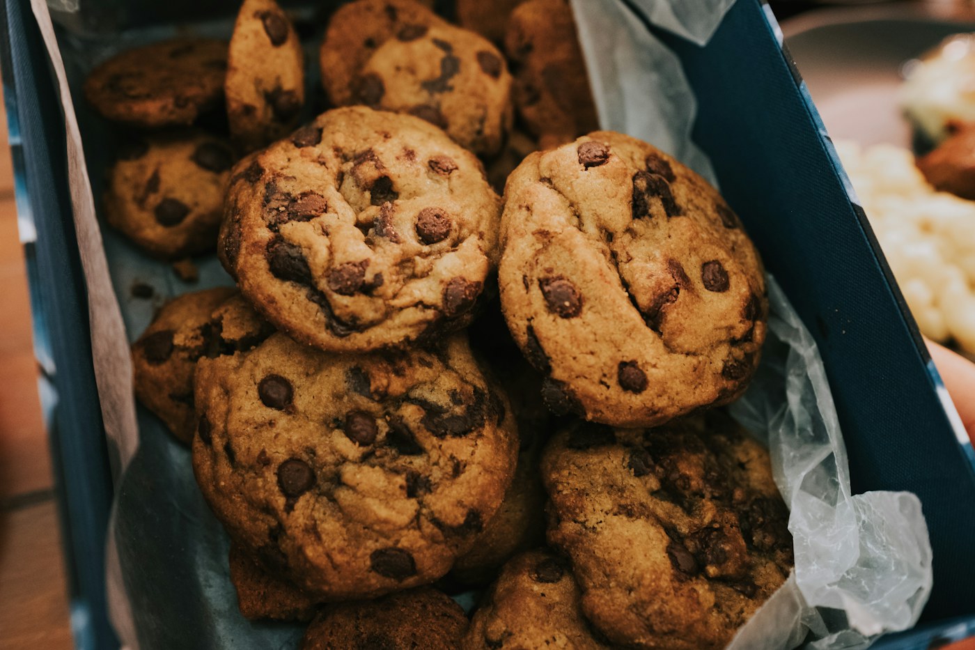 Cookies cooling straight from the oven
