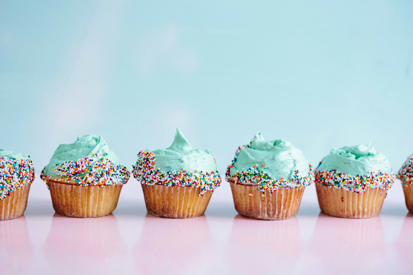 Strawberry cupcakes ready for a party