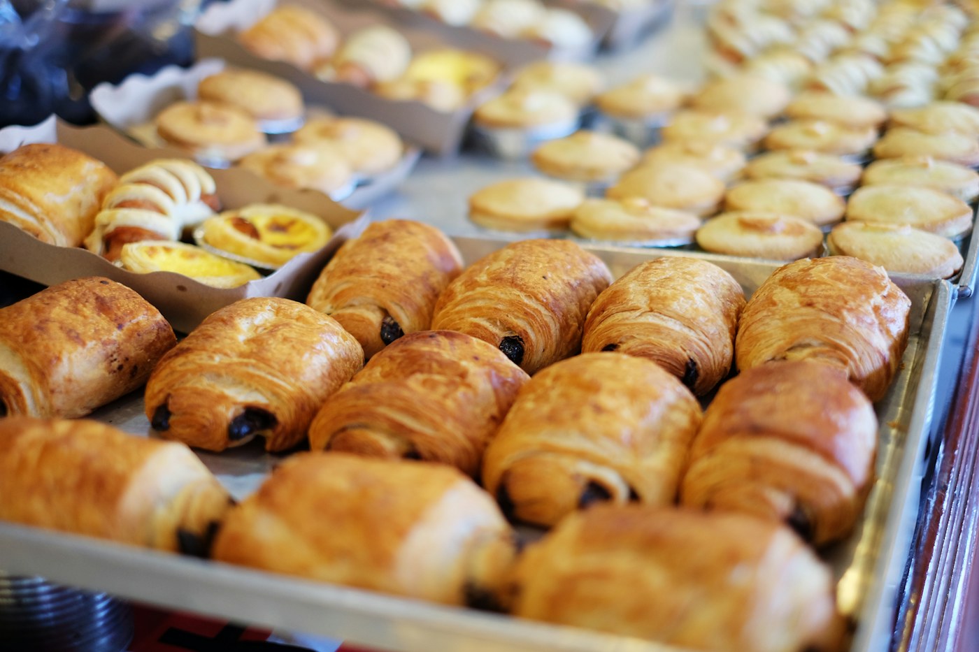 An abundant table of fresh artisan pastries